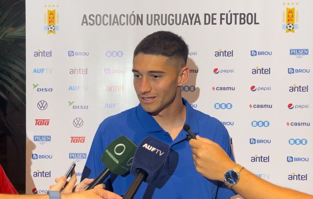 Emiliano Martínez, volante de la selección uruguaya