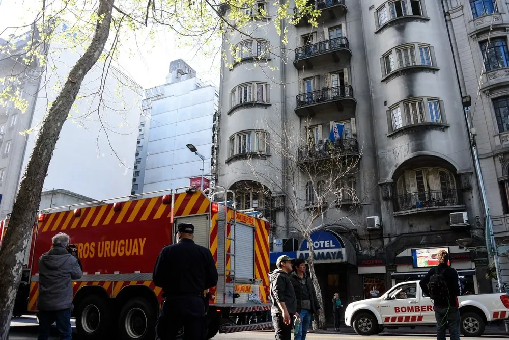 El incendio ocurrió el lunes 17 de octubre en el Centro de Montevideo