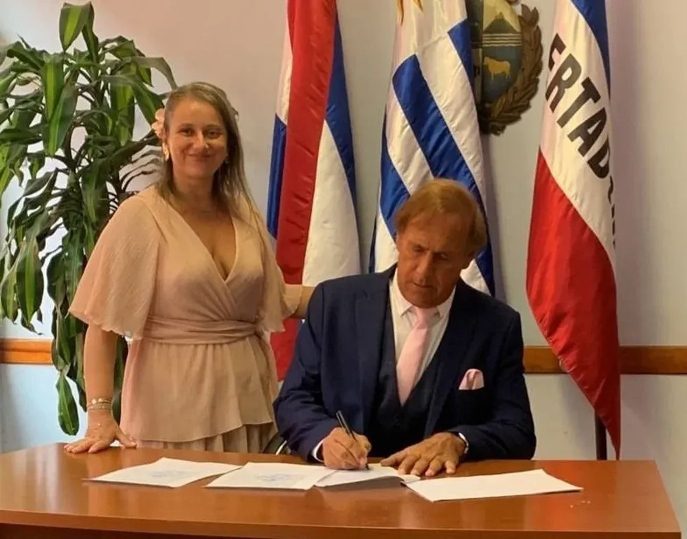 Jorge Seré en su casamiento