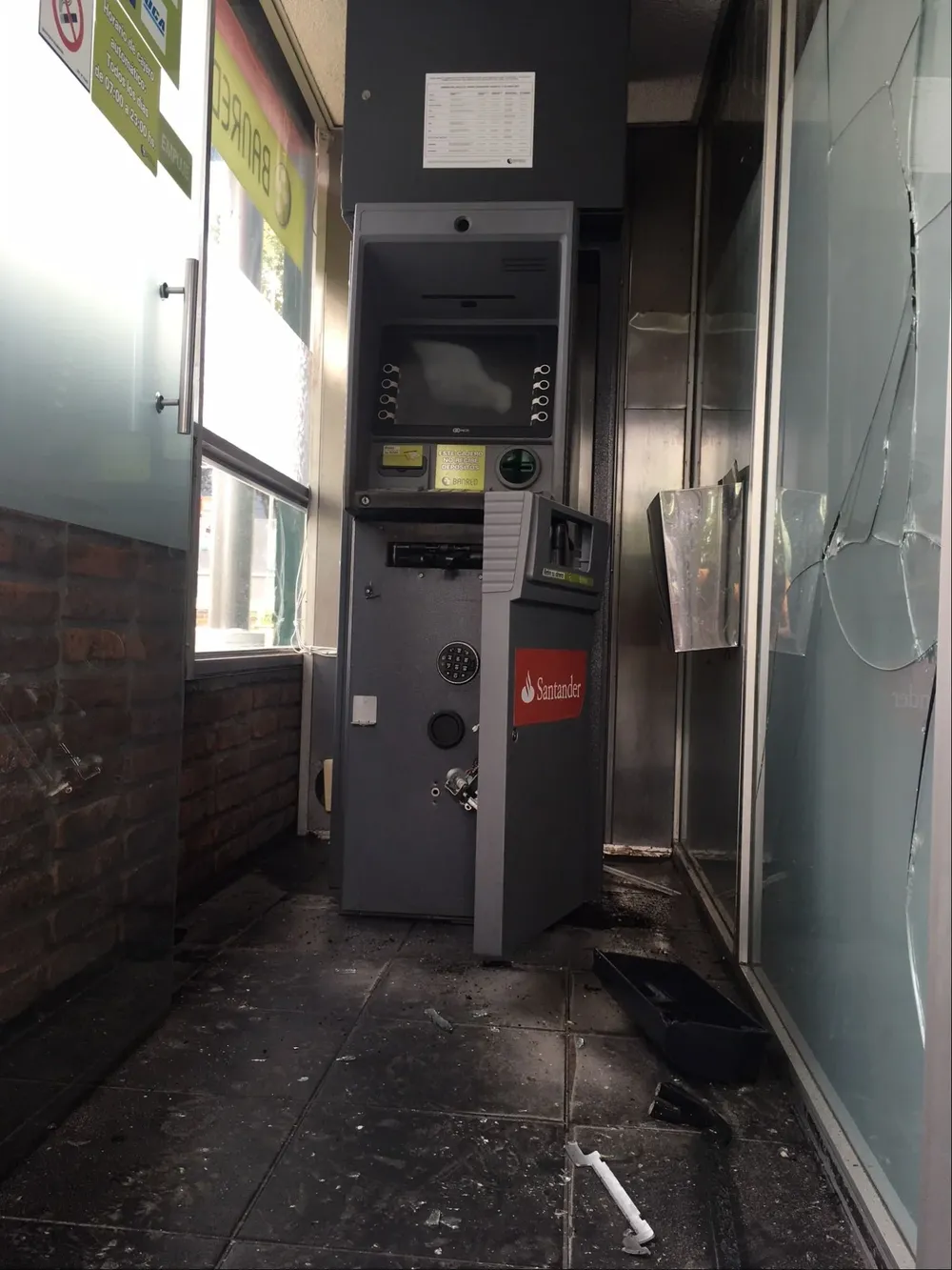 Intentaron explotar un cajero en Ciudad de la Costa