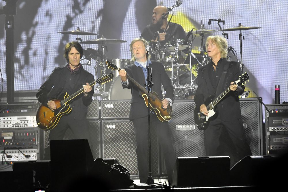 Paul McCartney en uruguay, durante la primera parada de su gira Got Back