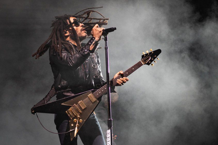 Lenny Kravitz en su show en Montevideo