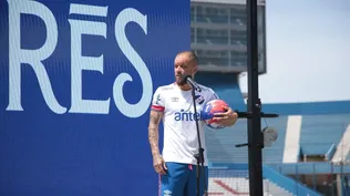 Andrés DAlessandro fue presentado en el Gran Parque Central como nuevo jugador de Nacional