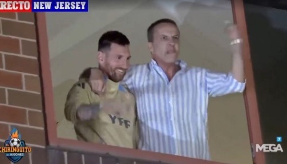 Cristóbal Soria, periodista de El Chiringuito y Lionel Messi