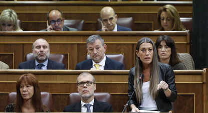 La portavoz de Junts, Míriam Nogueras, durante su intervención en el Congreso.