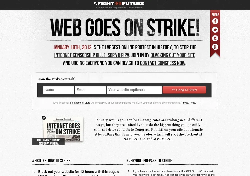 En Sopastrike se convoca a la protesta y se dan herramientas para ello