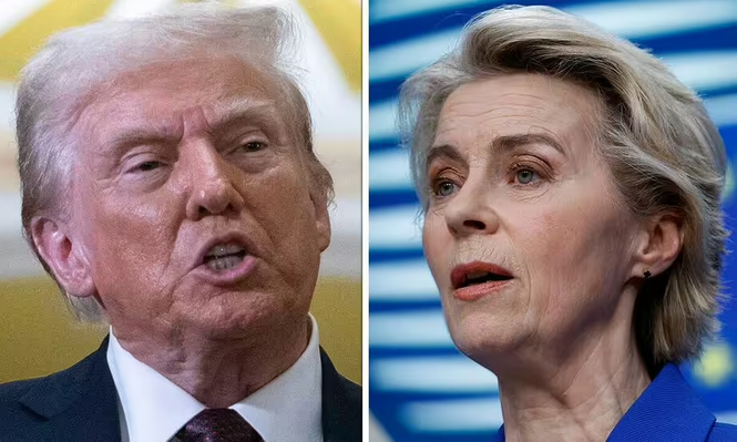Donald Trump y Ursula von der Leyen