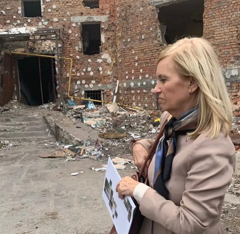 La vicepresidenta Beatriz Argimon en Kiev