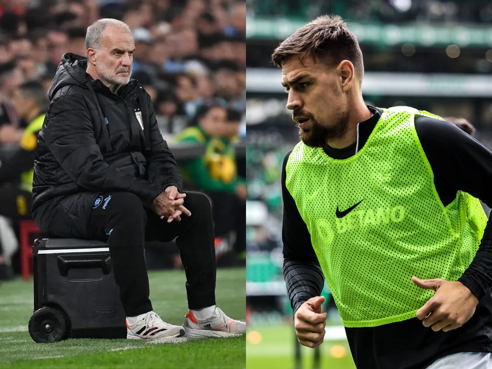 Marcelo Bielsa y Sebastián Coates