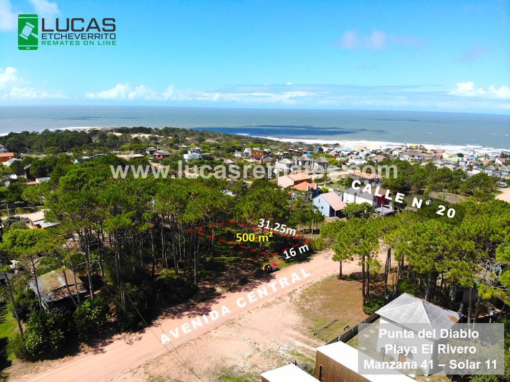 Gran Remate Online de Lucas Etcheverrito: 24 terrenos en cuotas en La Paloma y Punta del Diablo