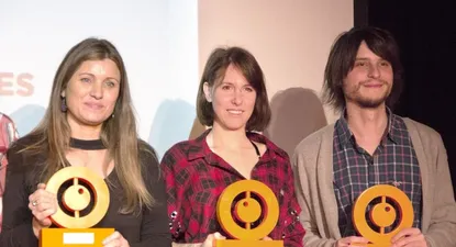 Mercedes Lafourcade(Editorial Basilisa), María Eugenia Montiel(Livegan) y Mateo Mera(Rishikesh Record)