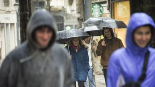 Inumet emitió una doble alerta, amarilla y naranja, por lluvias intensas y tormentas fuertes