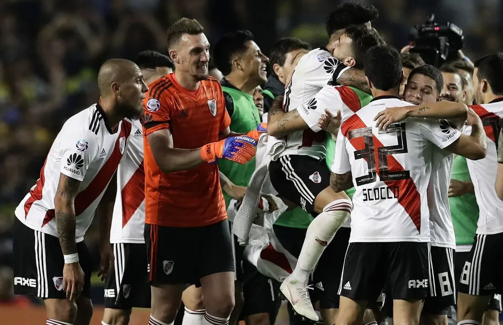 El festejo de River en La Bombonera
