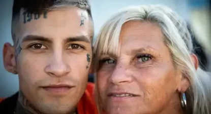L-Gante y su madre Claudia Valenzuela