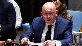 El embajador ruso ante la ONU, Vasily Nebenzya.