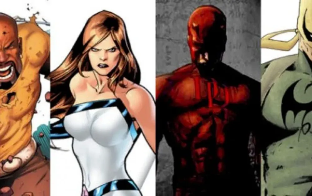Luke Cage, Jessica Jones, Daredevil y Puño de Hierro