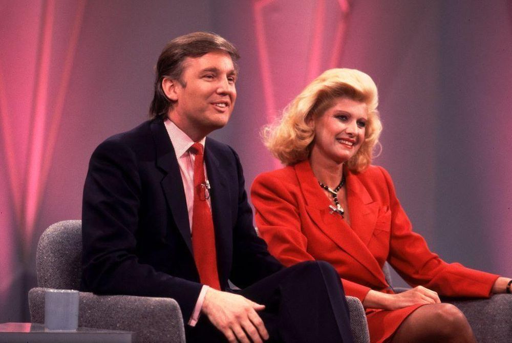 Donald e Ivana Trump en el programa de Oprah Winfrey en abril de 1988.