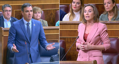 Pedro Sánchez y Cuca Gamarra