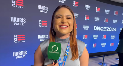 La portorriqueña Elisa Muñoz en la Convención Demócrata de Chicago&nbsp;