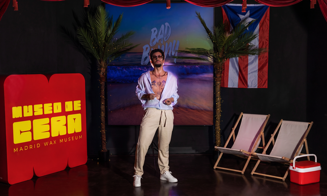 La nueva figura de Bad Bunny en el Museo de Cera de Madrid.