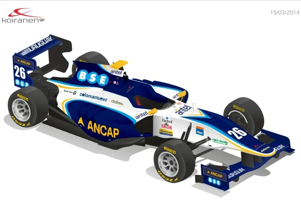 Así luciría el auto de Urrutia, según el boceto presentado por el equipo.