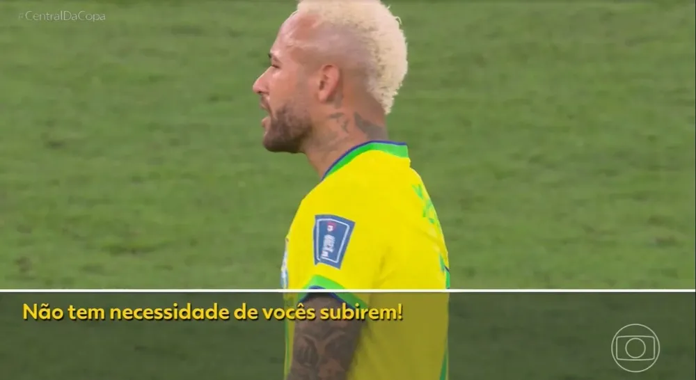 La reacción de Neymar tras el gol de Croacia