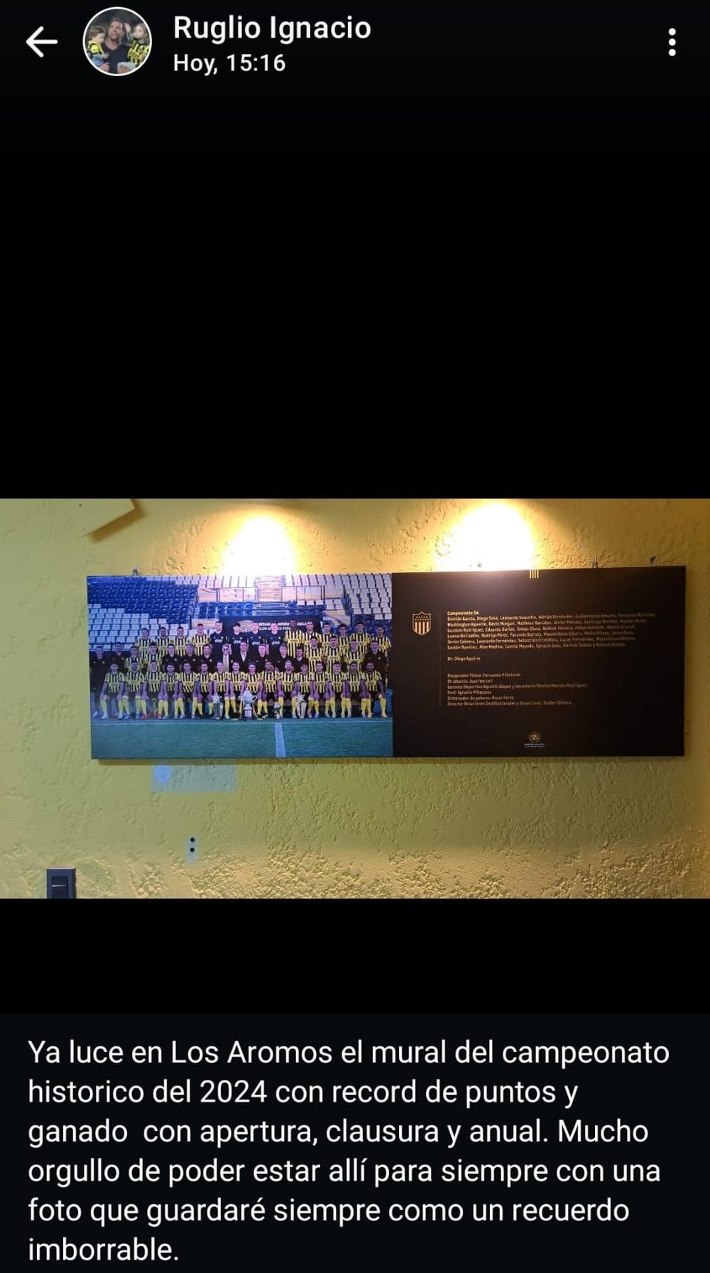 El "orgullo" que siente Ignacio Ruglio, presidente de Peñarol para estar "para siempre" en Los Aromos El "orgullo" que siente Ignacio Ruglio, presidente de Peñarol para estar "para siempre" en Los Aromos