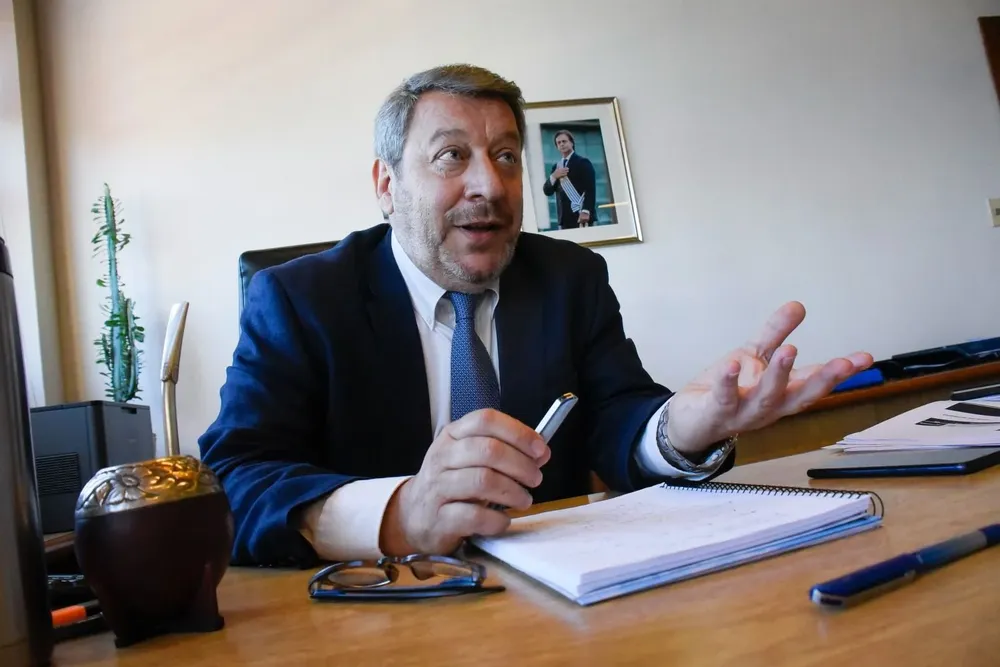 El presidente del BPS, Alfredo Cabrera.