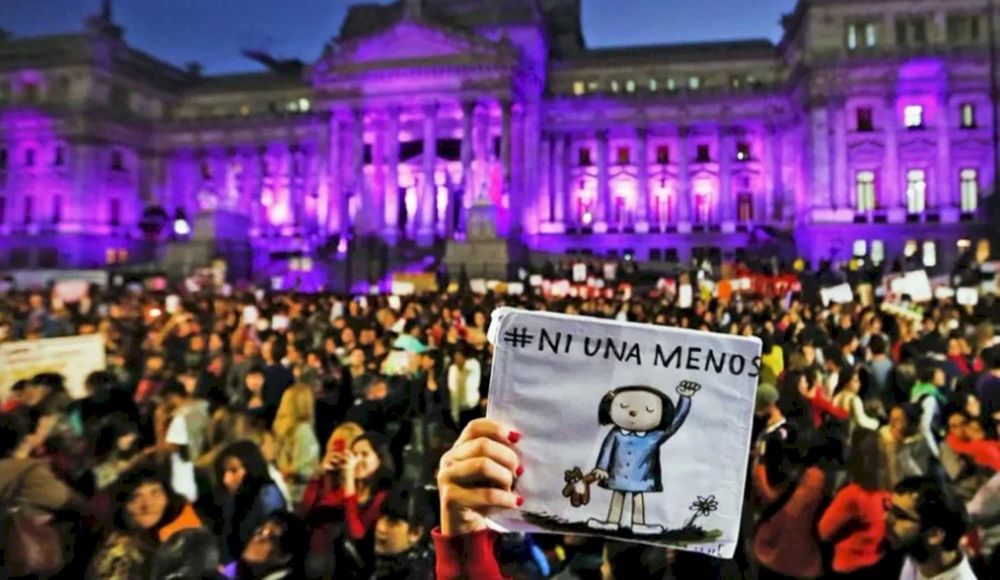 Nueva marcha de Ni Una Menos al Congreso este lunes 3 junio.&nbsp;
