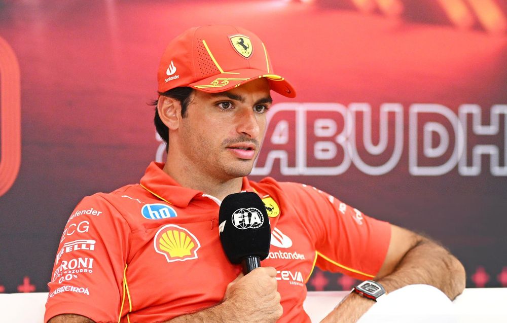 Carlos Sainz en rueda de prensa.