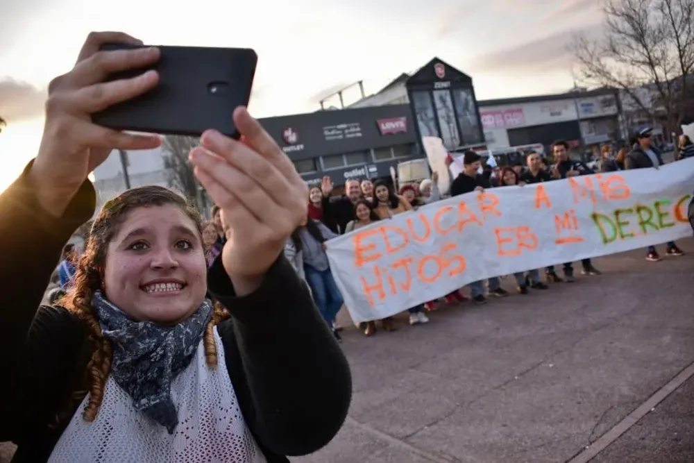Marcha en contra de ley trans