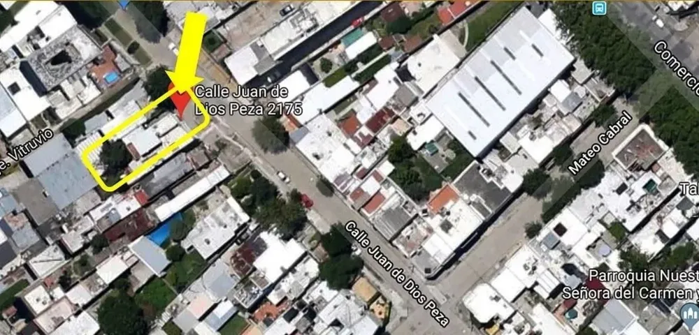 Plano de ubicación de la propiedad proporcionado por el rematador Federico Silveira