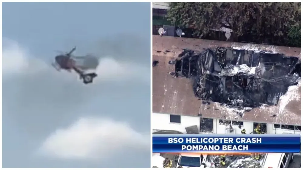 Accidente de helicóptero en Pompano Beach