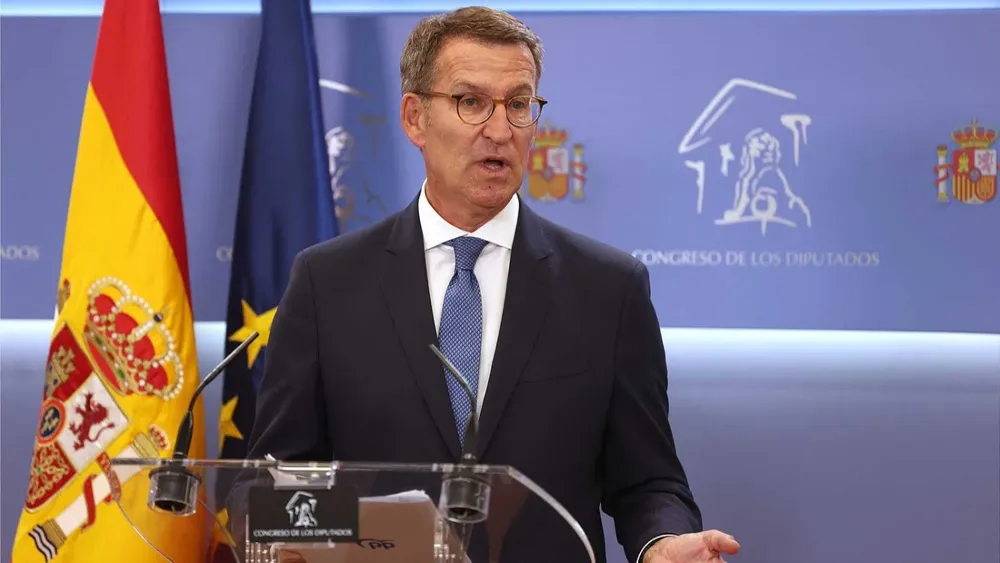 El dirigente del Partido Popular Alberto Núñez Feijóo