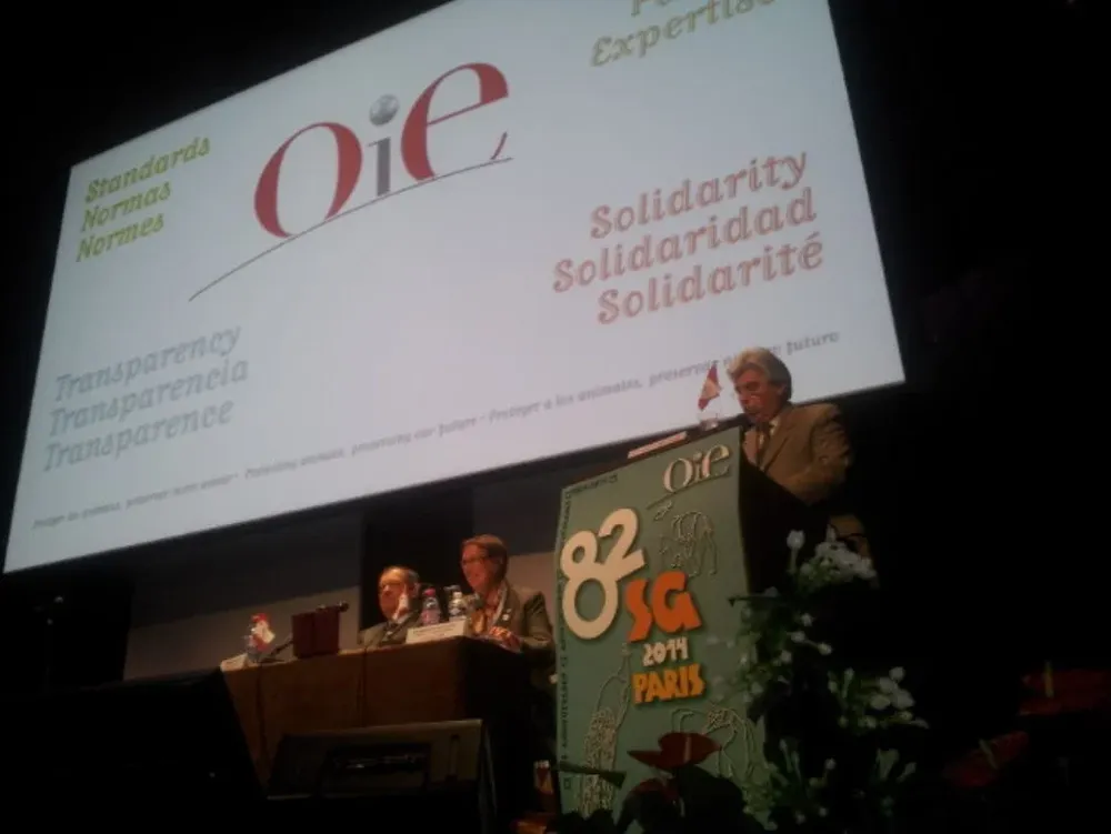 El ministro Aguerre destacó en la OIE el posicionamiento sanitario de la ganadería uruguaya
