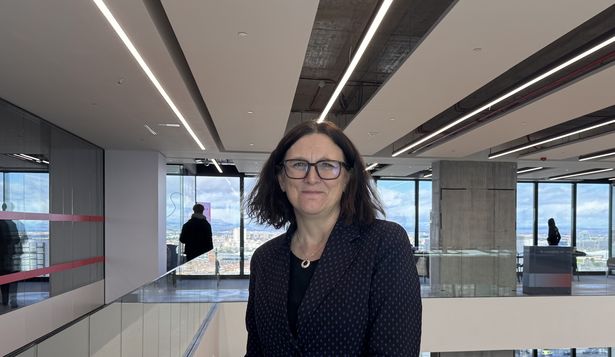 Cecilia Malmström, ex Comisaria de la Unión Europea, en las oficinas de IE University.