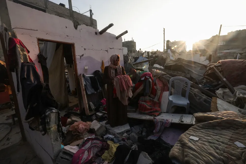 Año Nuevo sin tregua y con bombardeos en el sur de la Franja de Gaza durante la Nochevieja