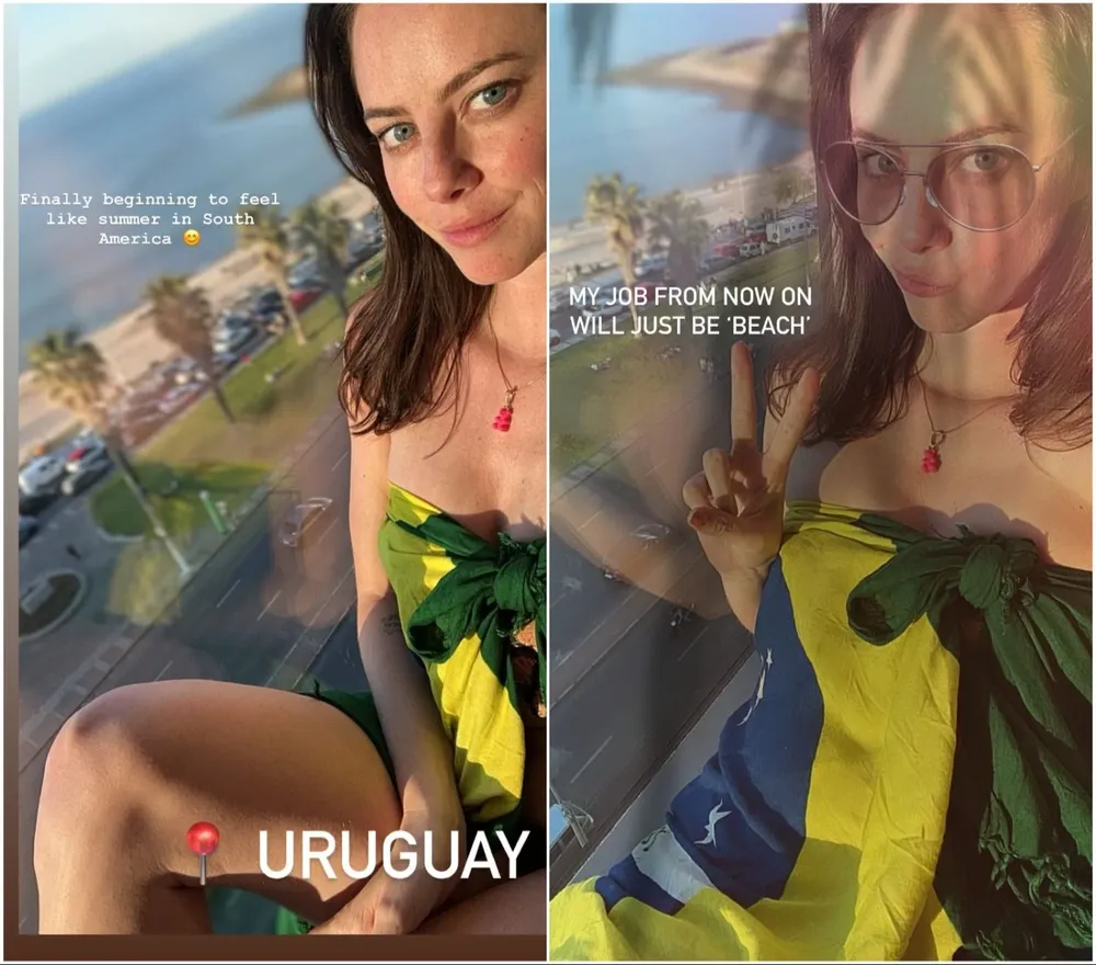 Una actriz de Hollywood estuvo en Uruguay y se sorprendió por lo que vio en  las playas locales