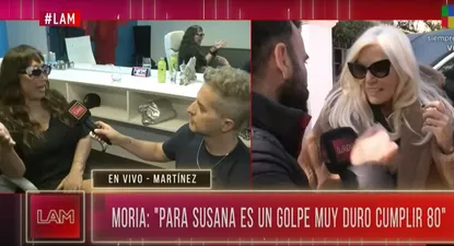 moria casan sobre la ultima obra de susana gimenez : despedite en la calle corrientes, mamita. ¿como te vas a despedir en uruguay?