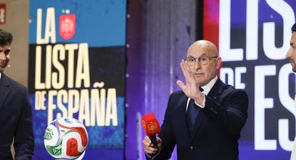 Luis de la Fuente en la presentación de la lista de España para el Mundial 2026
