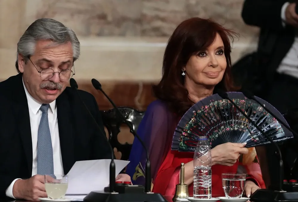 Alberto Fernández y Cristina Fernández, presidente y vicepresidenta de Argentina.