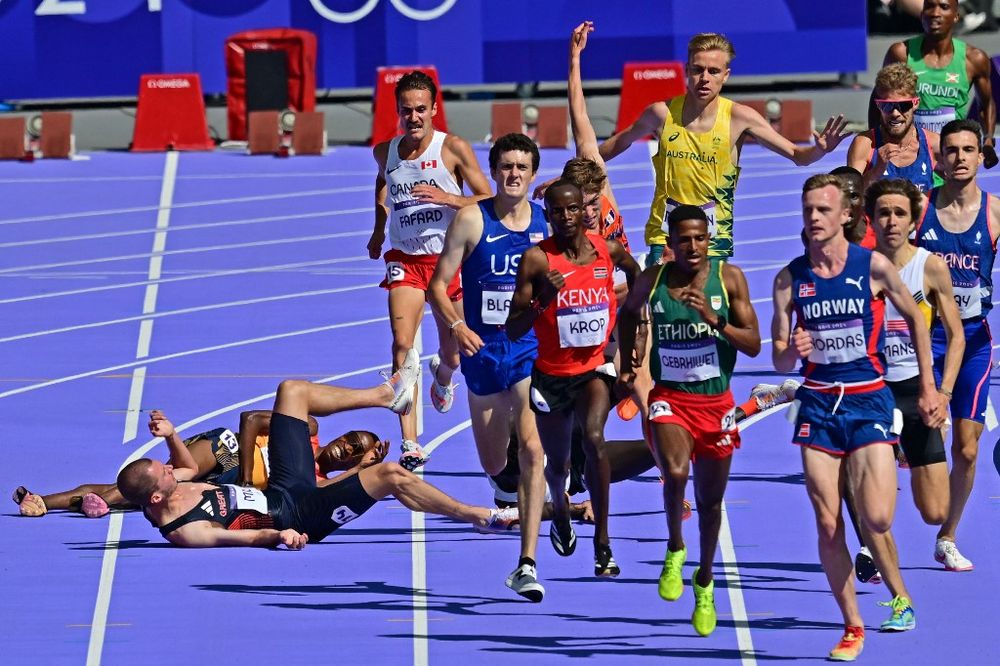 La caída en la serie de 5.000m