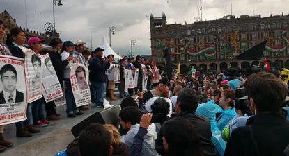 Manifestación por lo que sucedió en Ayotzinapa.