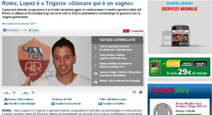 El Observador | El diario Corriere dello Sport anuncia el fichaje de Roma