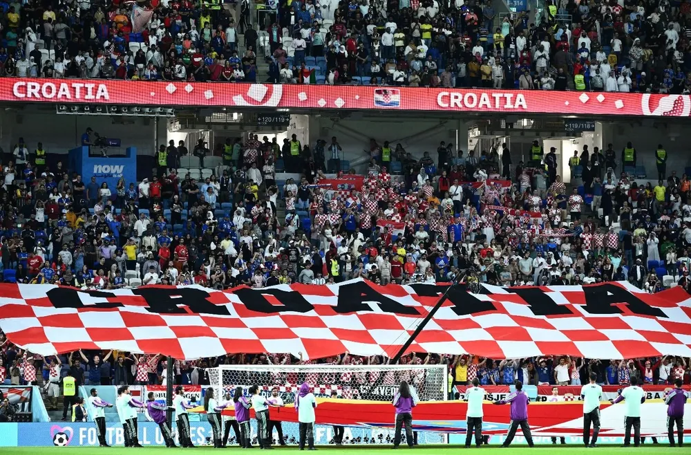 La hinchada de Croacia