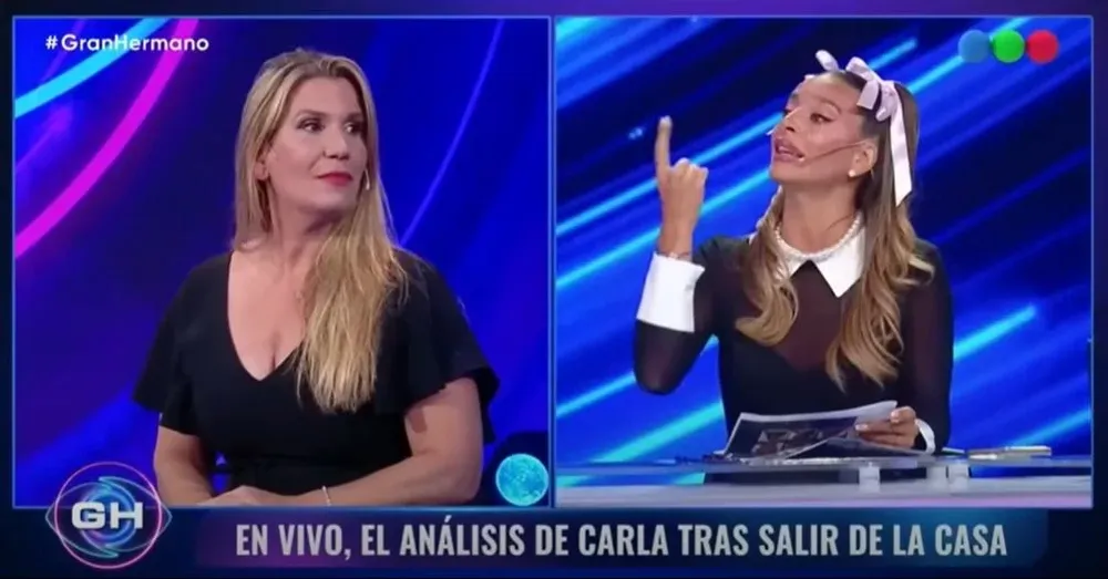 Carla Chula De Stefano y Sol Pérez durante el debate