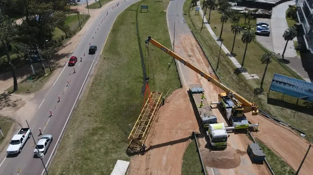Comenzó apuntalamiento del puente de La Barra