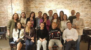 Participantes del almuerzo celebrado el pasado lunes en el restaurante La Corte.