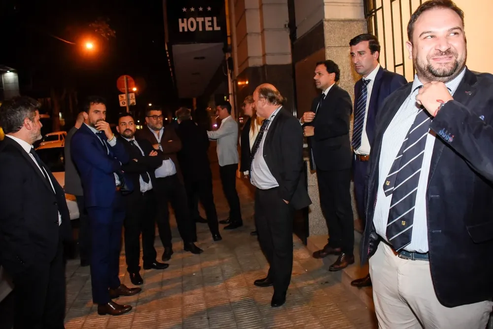 Abogados de la Operación Océano en la puerta del juzgado