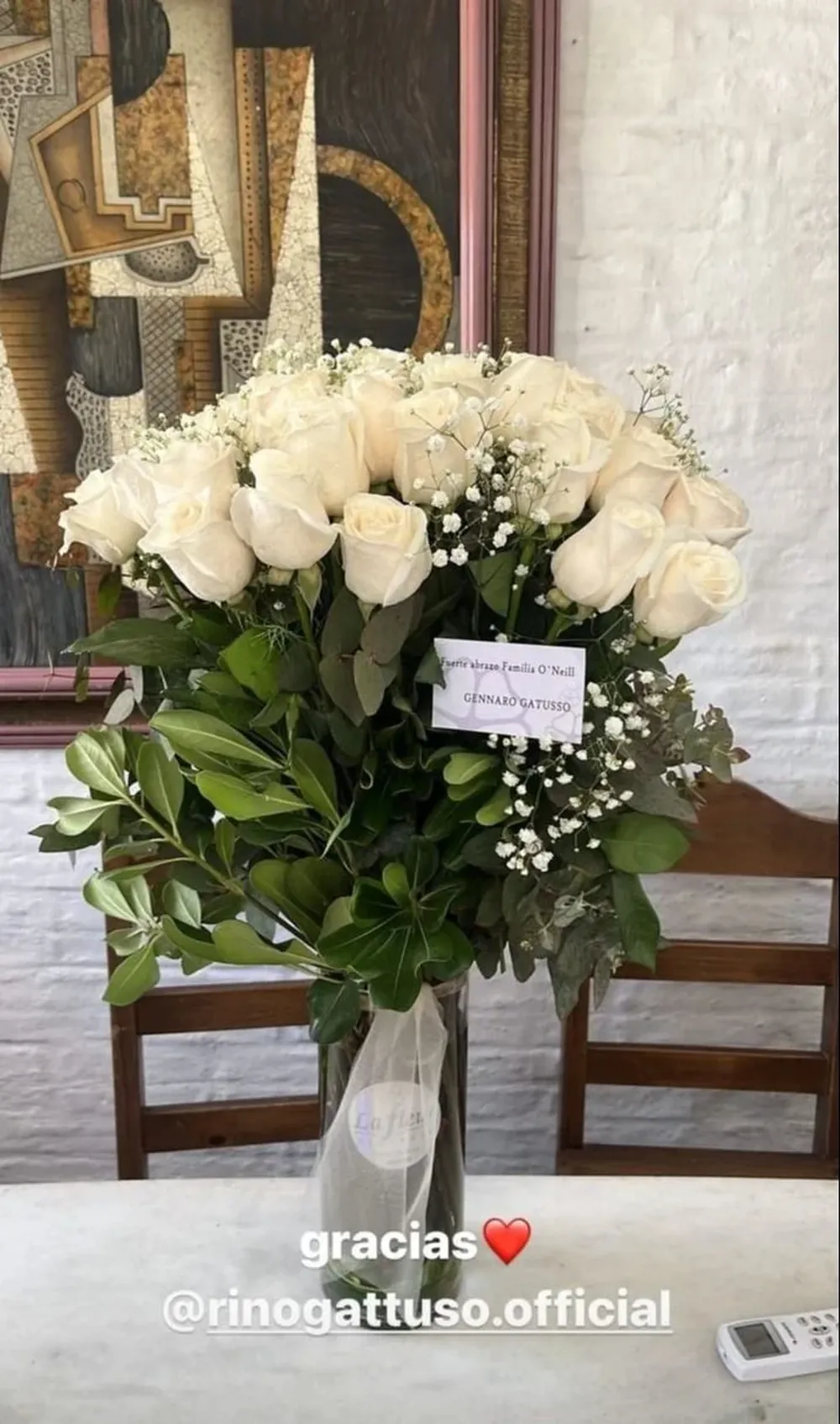 Las flores de Gennaro Gattuso para Fabián O’Neill